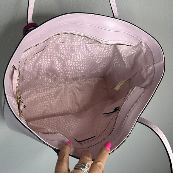 Kate Spade Wright Place Karla Tote 100% Leather Plum Dawn Rioja Large New - Picture 13 of 14